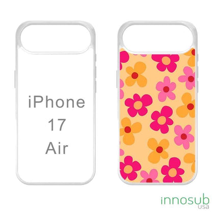 Sublimation Phone Rubber Cases for iPhone 17|16|15|14|13|12|11|Air|Plus|Pro|ProMax - Aluminum Insert