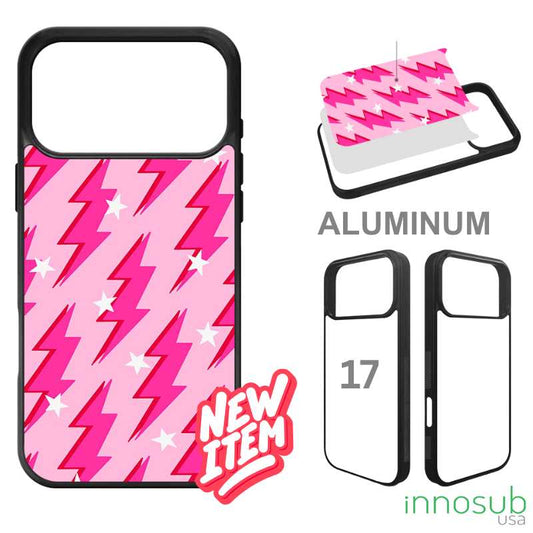 Sublimation Phone Rubber Cases for iPhone 17|16|15|14|13|12|11 - Aluminum Insert