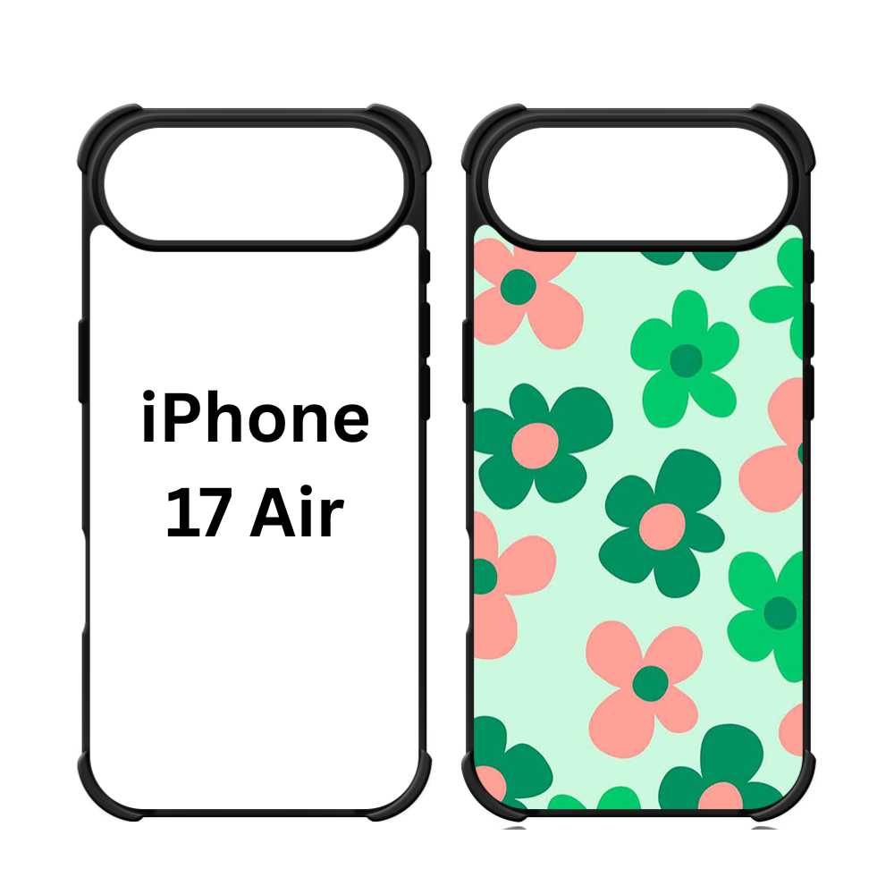 Sublimation Blanks 2D Bumper Anti-Shock Case for iPhone 15|16|17 Series - With White Glossy Aluminum Insert