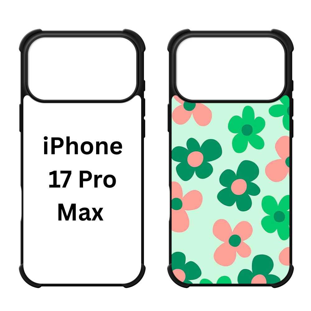 Sublimation Blanks 2D Bumper Anti-Shock Case for iPhone 15|16|17 Series - With White Glossy Aluminum Insert