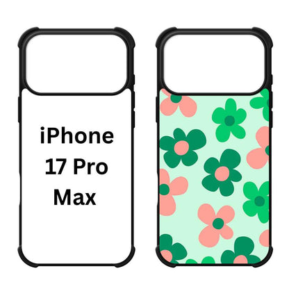 Sublimation Blanks 2D Bumper Anti-Shock Case for iPhone 15|16|17 Series - With White Glossy Aluminum Insert