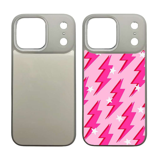 Sublimation Blanks 2D Magnetic Clear Rubber Cases for iPhone 12|13|14|15|16|17|Air|Plus|Pro|Pro Max