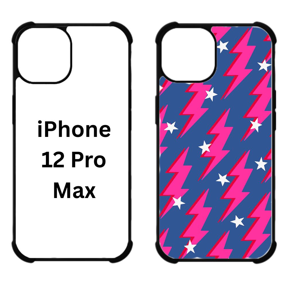 Sublimation Blanks 2D Bumper Anti-Shock Case for iPhone 15/16 Series - With White Glossy Aluminum Insert