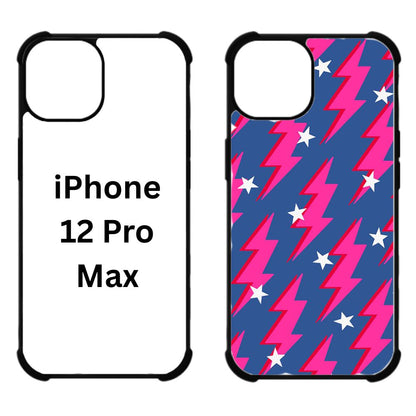 Sublimation Blanks 2D Bumper Anti-Shock Case for iPhone 15/16 Series - With White Glossy Aluminum Insert