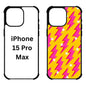 Sublimation Blanks 2D Bumper Anti-Shock Case for iPhone 15/16 Series - With White Glossy Aluminum Insert