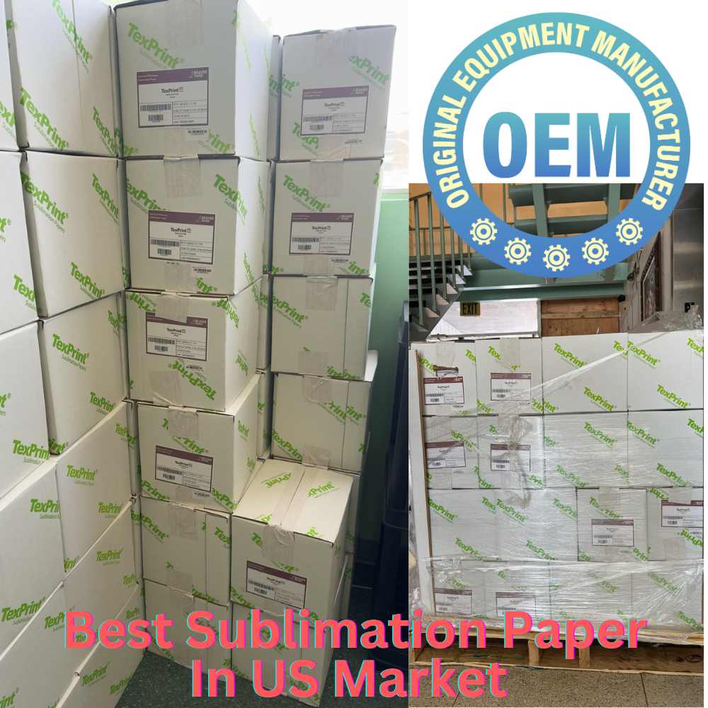 OEM Texprint Sublimation Paper 8.5x11 for Ricoh Printers | 120 Gsm | Dye Sublimation Transfer Dt Heavy Paper (Pack of 110 Sheets) Comes with Innosub Heat Tape Resistant, sublimation paper for epson