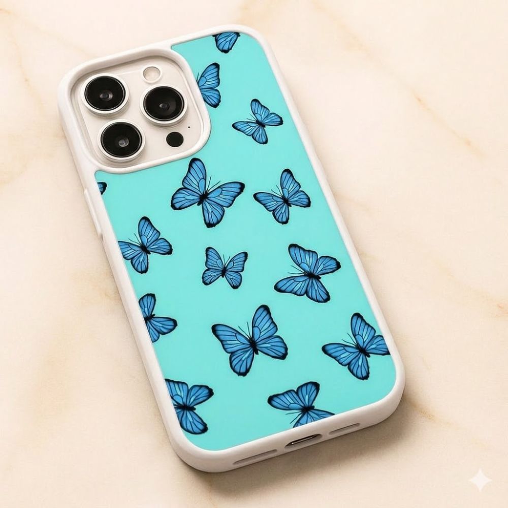 Sublimation Phone White Rubber Cases for iPhone 17|16|15|14|13|12|11|Air|Plus|Pro|ProMax - Aluminum Insert