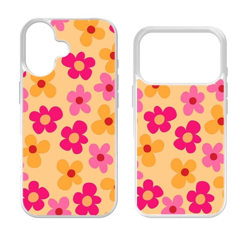 Sublimation Phone White Rubber Cases for iPhone 17|16|15|14|13|12|11|Air|Plus|Pro|ProMax - Aluminum Insert