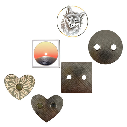 Custom Charm for Your Fridge: Sublimation Blank Metal Magnets
