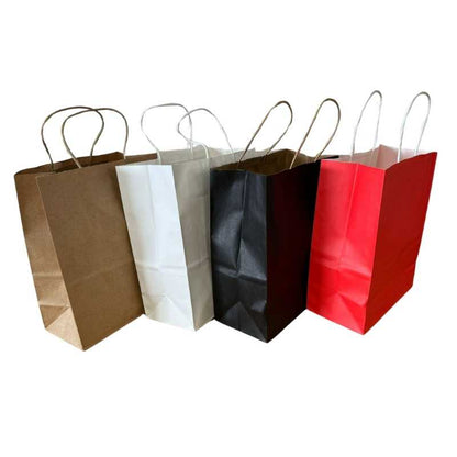 INNOSUB Gift Bags 21*11*27cm - Paper Gift Bags Medium Size Brown Paper Bags with Handles Bulk Wedding Party Favor Bags, Kraft Grocery Shopping Bags