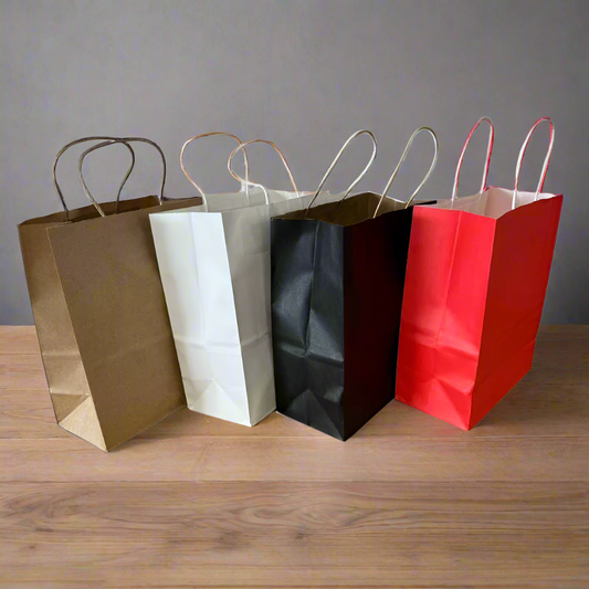 Paper Gift Bag 21*11*27cm - in 4 Colors