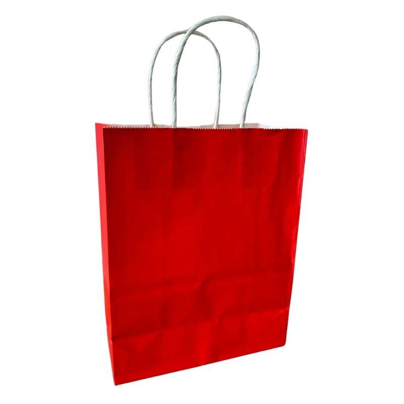 INNOSUB Gift Bags 21*11*27cm - Paper Gift Bags Medium Size Brown Paper Bags with Handles Bulk Wedding Party Favor Bags, Kraft Grocery Shopping Bags