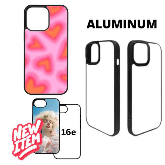 Sublimation Phone Rubber Cases for iPhone 16/15/14/13/12/11 - Aluminum Insert