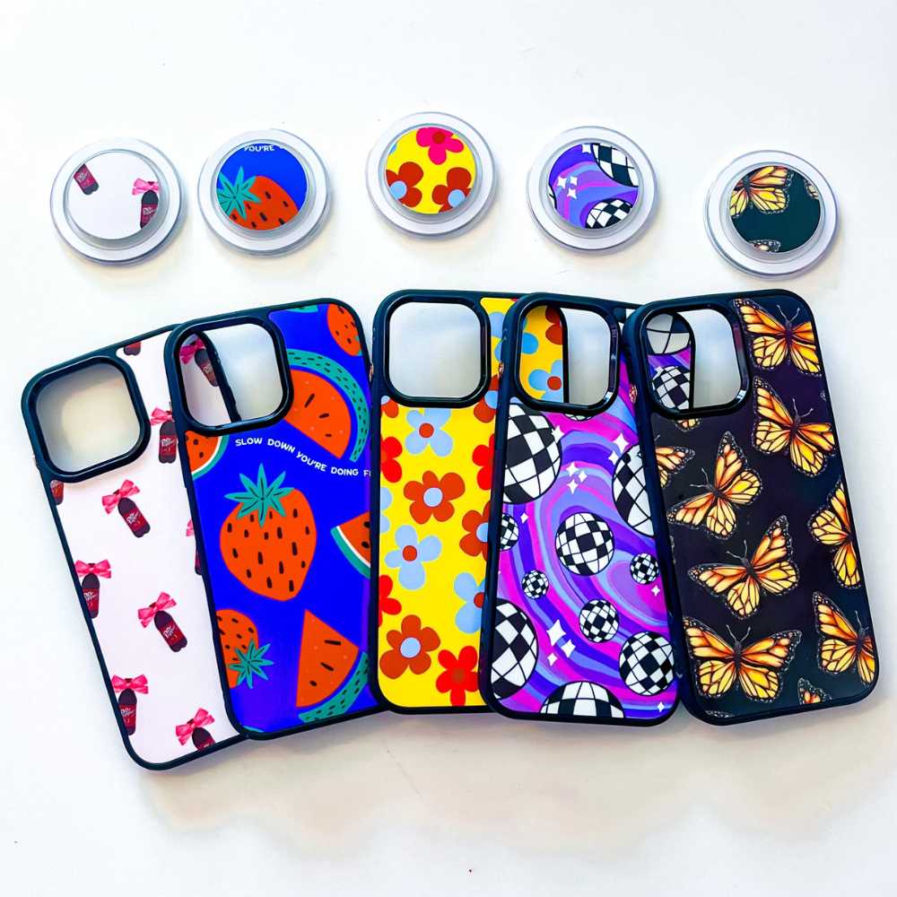 Sublimation Blanks 2D Magnetic Rubber Cases for iPhone 15|16|Pro|Pro Max