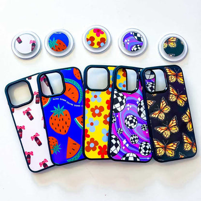 Sublimation Blanks 2D Magnetic Rubber Cases for iPhone 15|16|Pro|Pro Max
