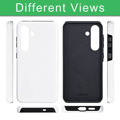Sublimation Blanks 3D Magnetic Phone Cases for Samsung S26|S25|S24: 2-in-1 Tough Case