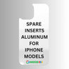 White Aluminum Spare Inserts for Sublimation Cases Compatible with iPhone - All Models