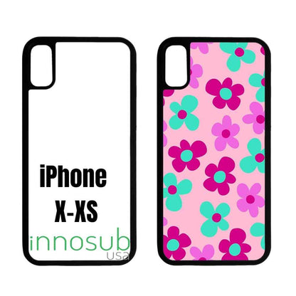 Sublimation Phone Rubber Cases for iPhone 17|16|15|14|13|12|11|Air|Plus|Pro|ProMax - Aluminum Insert
