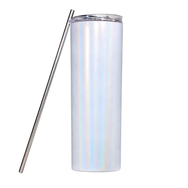 20oz Straight Sublimatable Glitter Tumbler - Silver – The Stainless Depot