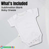sublimation blank baby onesie by innsub usa