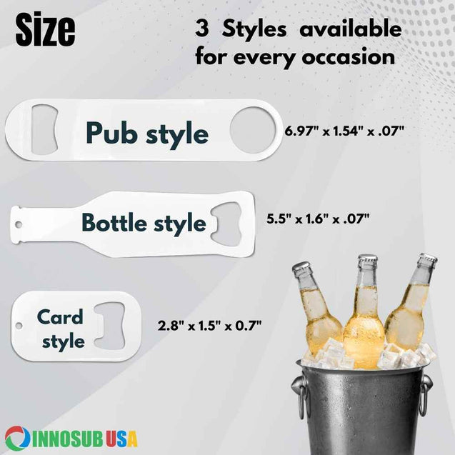 Sublimation Stainless Steel Bottle opener by INNOSUB USA