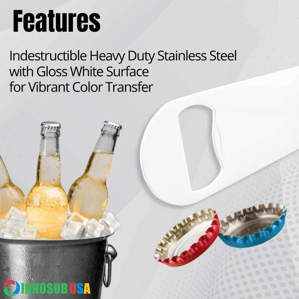 Dye Sublimatable Stainless Steel Bottle Opener Blank - USCutter