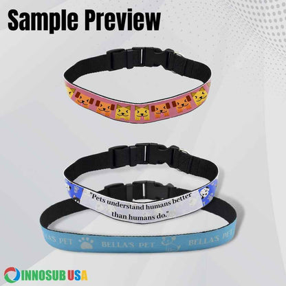 Sublimation Blank Pet Dog Collar by INNOSUB USA