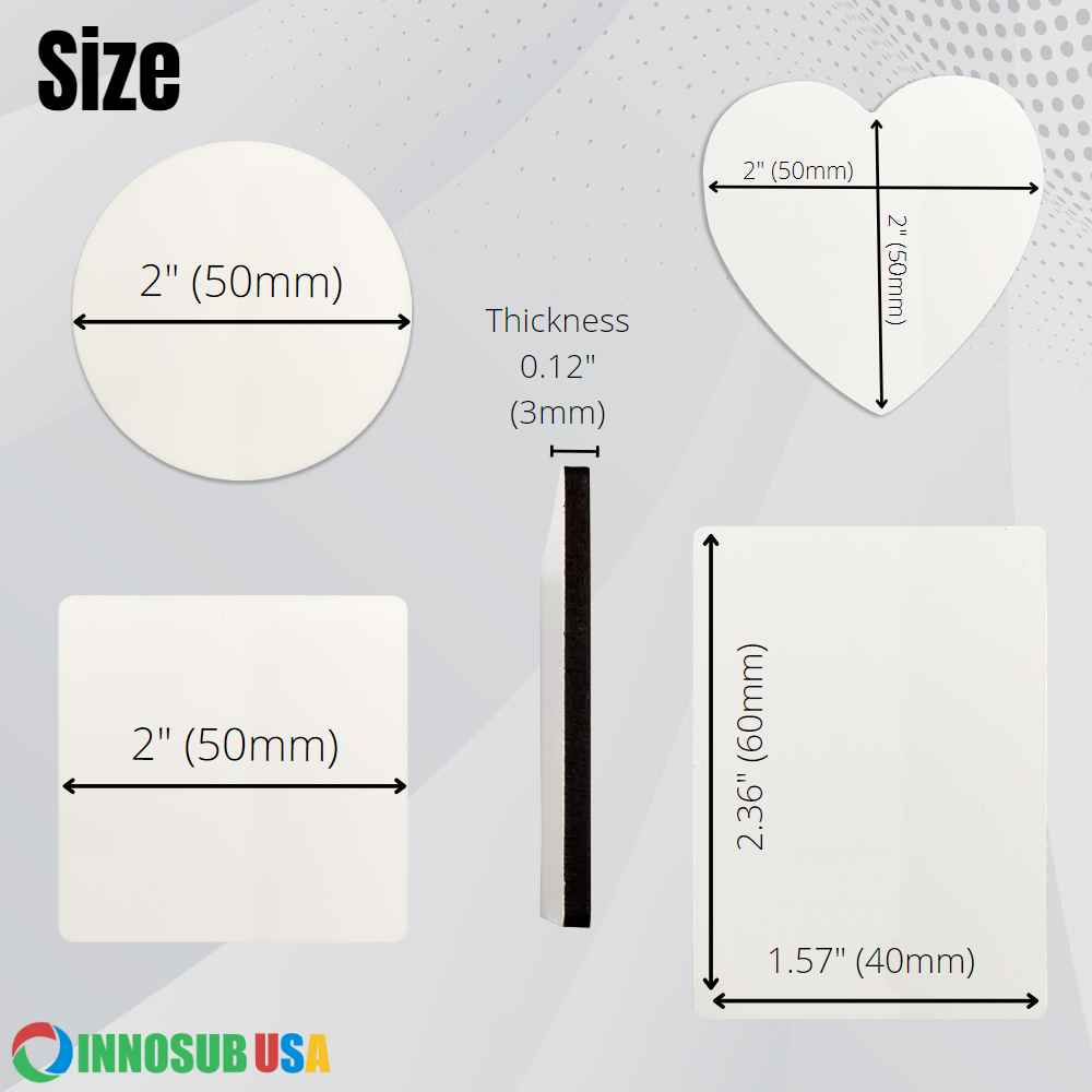  80Pcs Sublimation Magnet Blanks Set,Personalized Sublimation  Refrigerator Magnet for Home Kitchen Microwave Oven Decor or Office  Calendar with 40PCS Blank Rubber Pad(6x8cm),40PCS DIY Soft Magnetic : Arts,  Crafts & Sewing