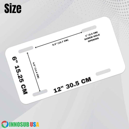 Sublimation License Plate by INNOSUB USA