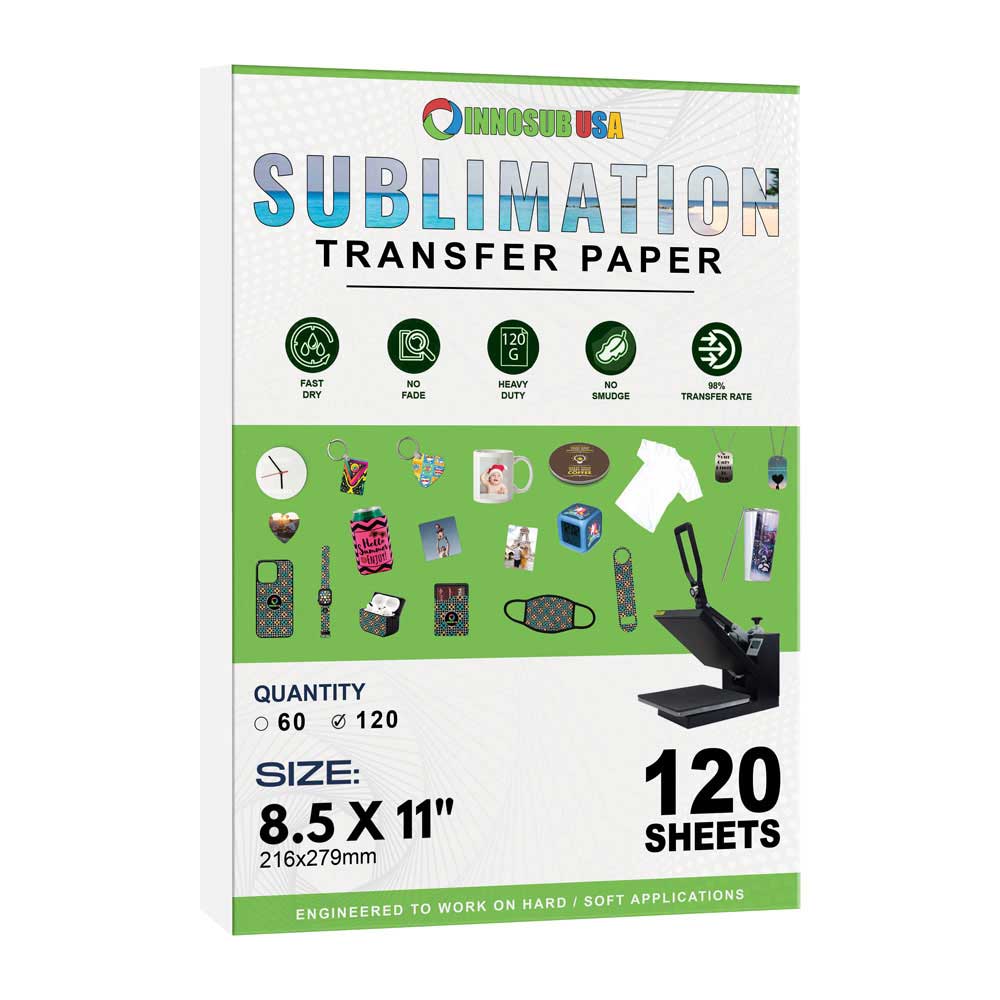 sublimation paper INNOSUB USA for InkJet Printers 8.5X11