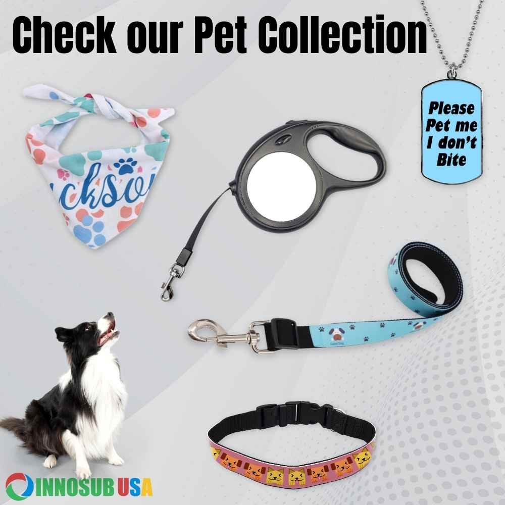 Sublimation Blank Pet Dog Collar by INNOSUB USA