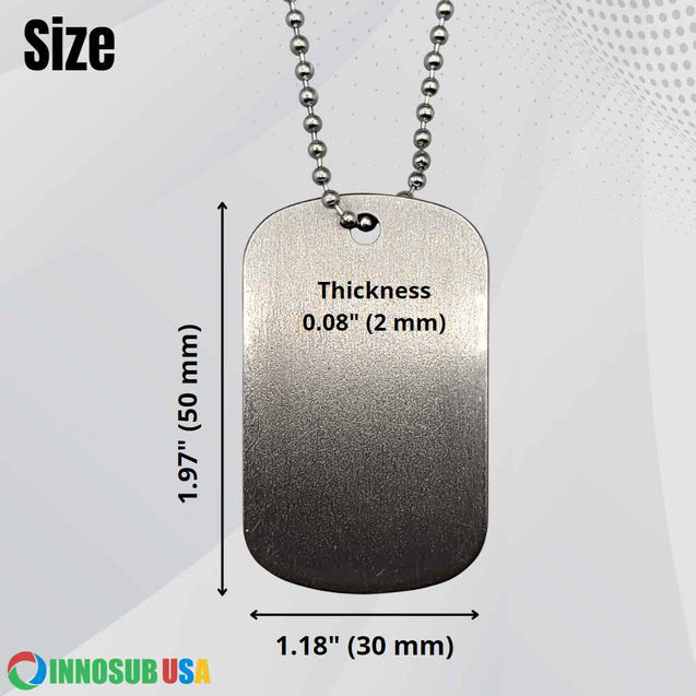 GEKIXUTP 45pcs Sublimation Blank Dog Tag Aluminum White Sublimation Stamping Tag Pendants Double Sided Blank Stamping Metal Tags, Personalized Pets