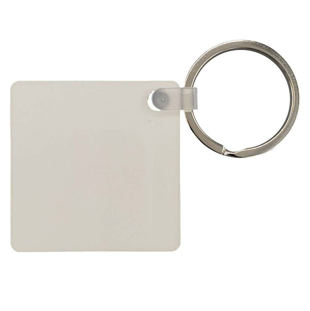 10pcs/lot Wholesale Fashion diy OEM Sublimation keychain Wooden car Key  Rings White blank MDF Key Chain for Heat Press
