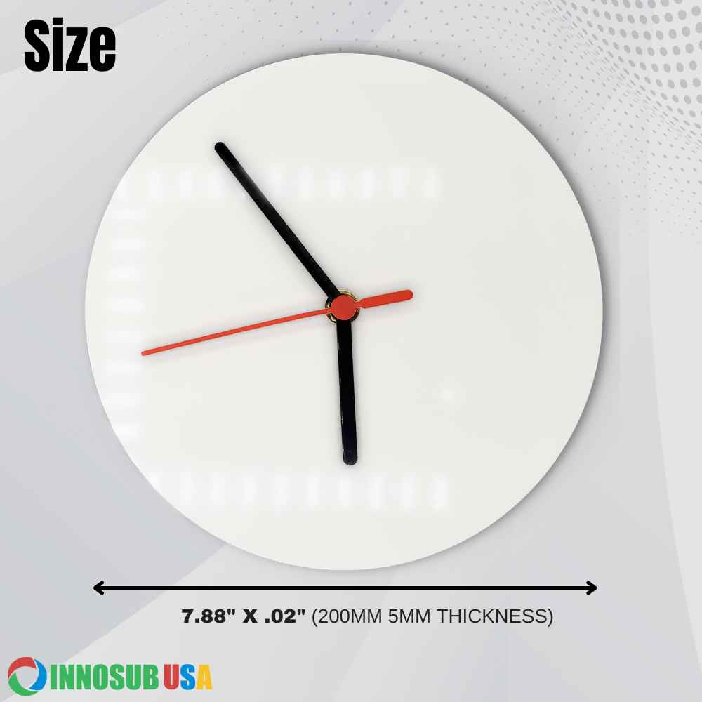 Sublimation MDF Wall Clock DIY Sublimation by INNOSUB USA-Los Angeles