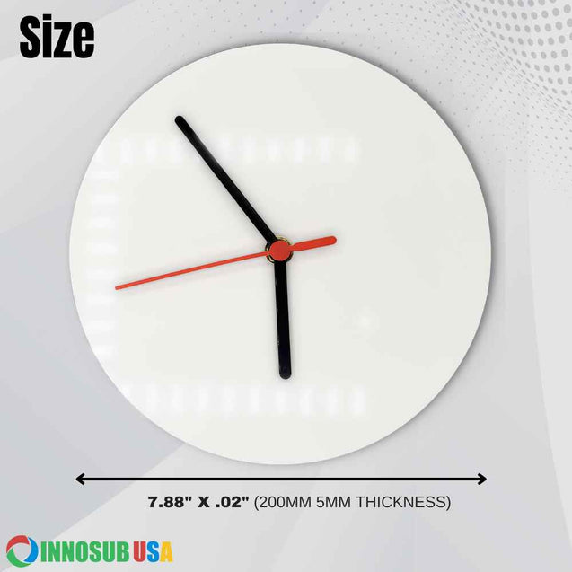 20cm Toughened Glass Sublimation Clock – SubliBlanks Limited