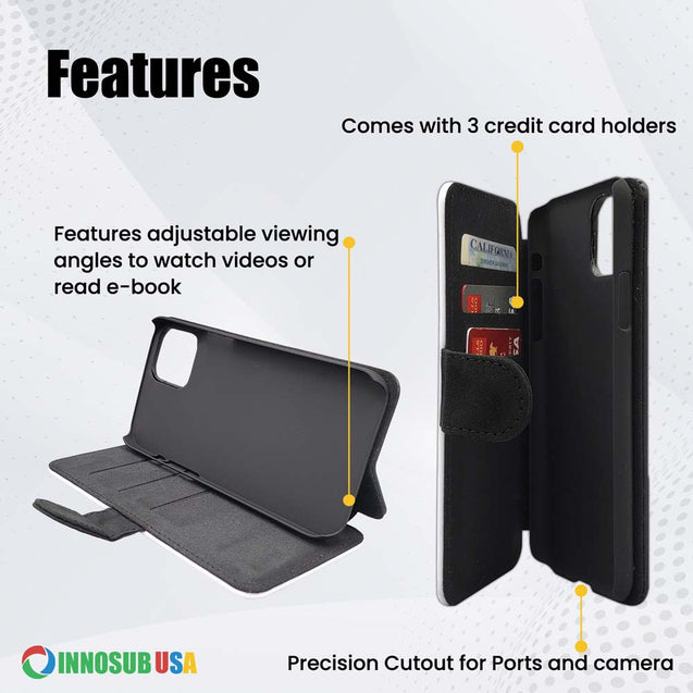 5x Pack Sublimation Wallet With Zipper Sublimation Blank Wallet