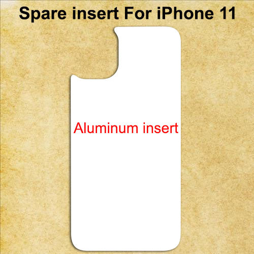 White Aluminum Spare Inserts for Sublimation Cases Compatible with iPhone - All Models