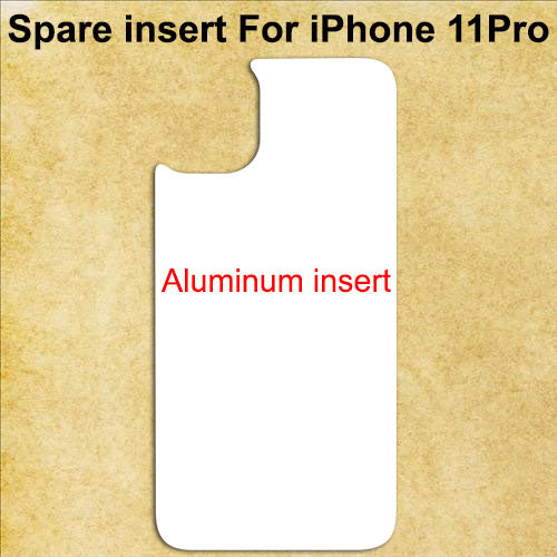 White Aluminum Spare Inserts for Sublimation Cases Compatible with iPhone - All Models