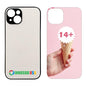 Sublimation Blanks Phone Cases for iPhone 16/15/14/13/12 Pro MAX -Tempered Glass Insert