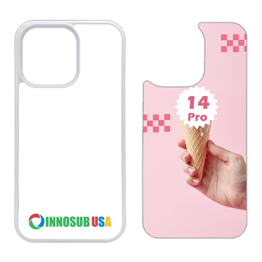 Sublimation Phone Rubber Cases for iPhone 16/15/14/13/12/11 | Aluminum Insert