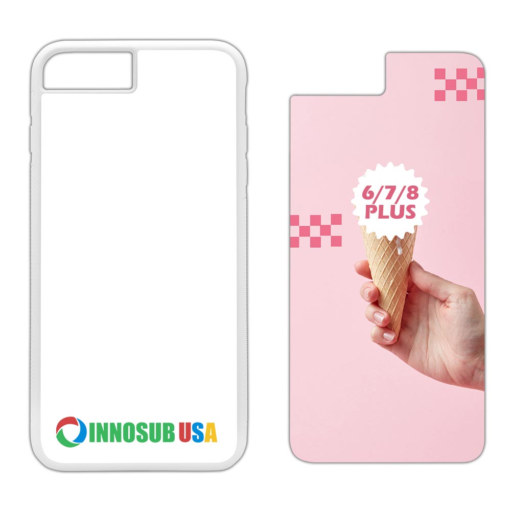 Sublimation Phone Rubber Cases for iPhone 16/15/14/13/12/11 | Aluminum Insert