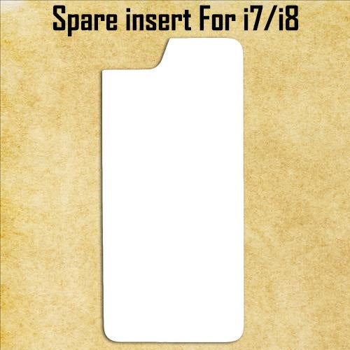 White Aluminum Spare Inserts for Sublimation Cases Compatible with iPh ...