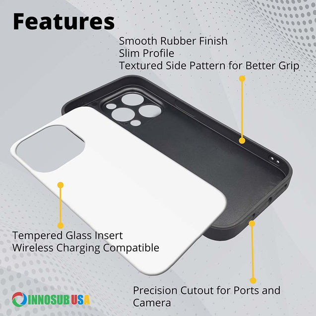Sublimation Phone Cases with Tempered Glass Insert